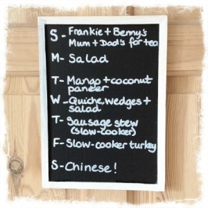 meal planning monday 30th april 2012