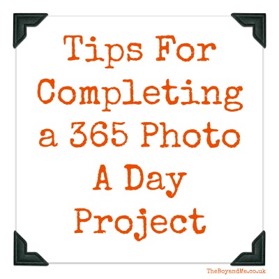 Tips For Completing a 365 Photo A Day Project