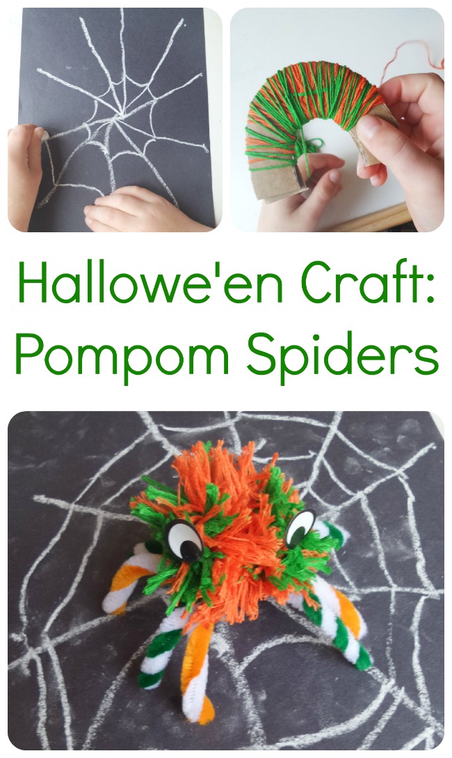 Halloween pompom craft