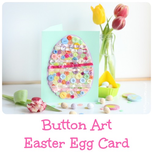 Button Art Easter Egg Card