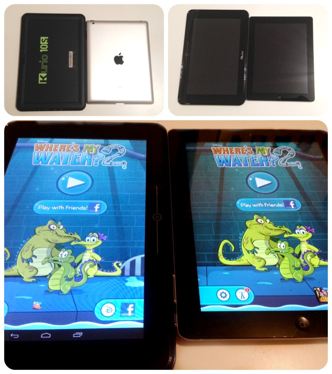 Kurio 10S size vs iPad