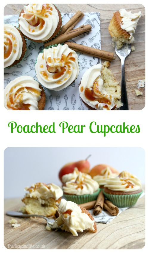 Poached Pear Cupcakes