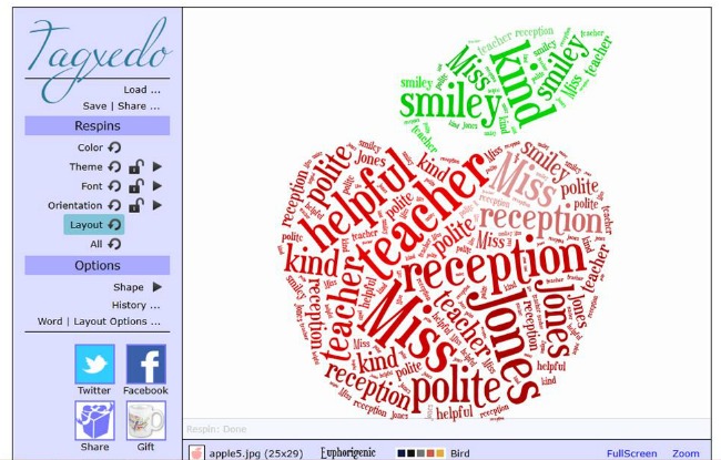 Using tagxedo to make a 'Thank You Teacher' card 6