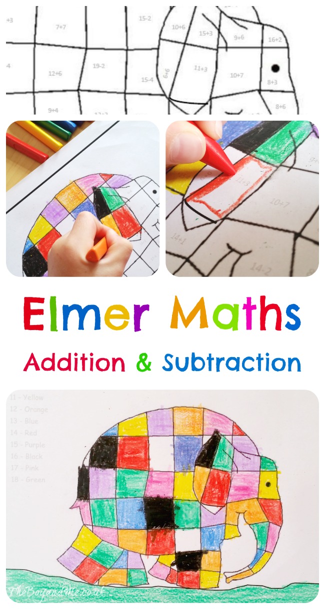 Elmer Maths - Addition & Subtraction