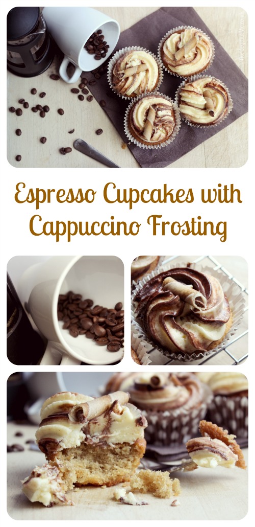 Espresso Cupcakes with Cappuccino Frosting