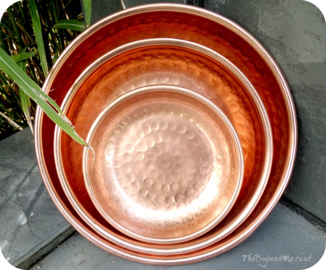 Copper bowls From OutThere Interiors