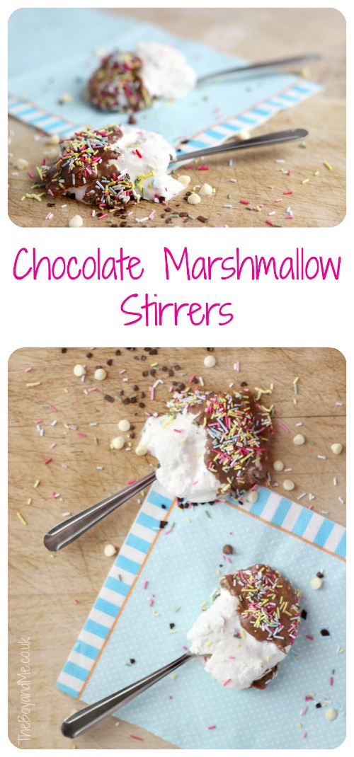 Chocolate Marshmallow Stirrers