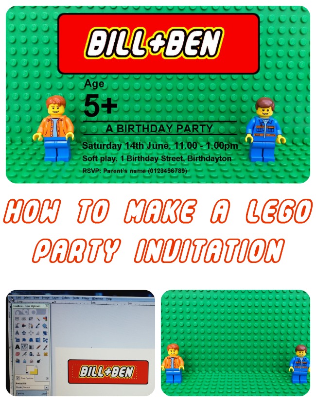 How to make a LEGO birthday party invitation